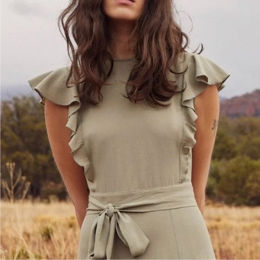 Cristy Dawn Quinn Dress in Sage Green - Small